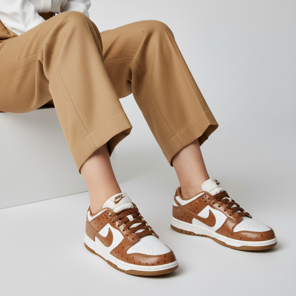 Order (W) Nike Dunk Low LX 'Ale Brown Ostrich' - Coklat Ale Ostrich FJ2260-001