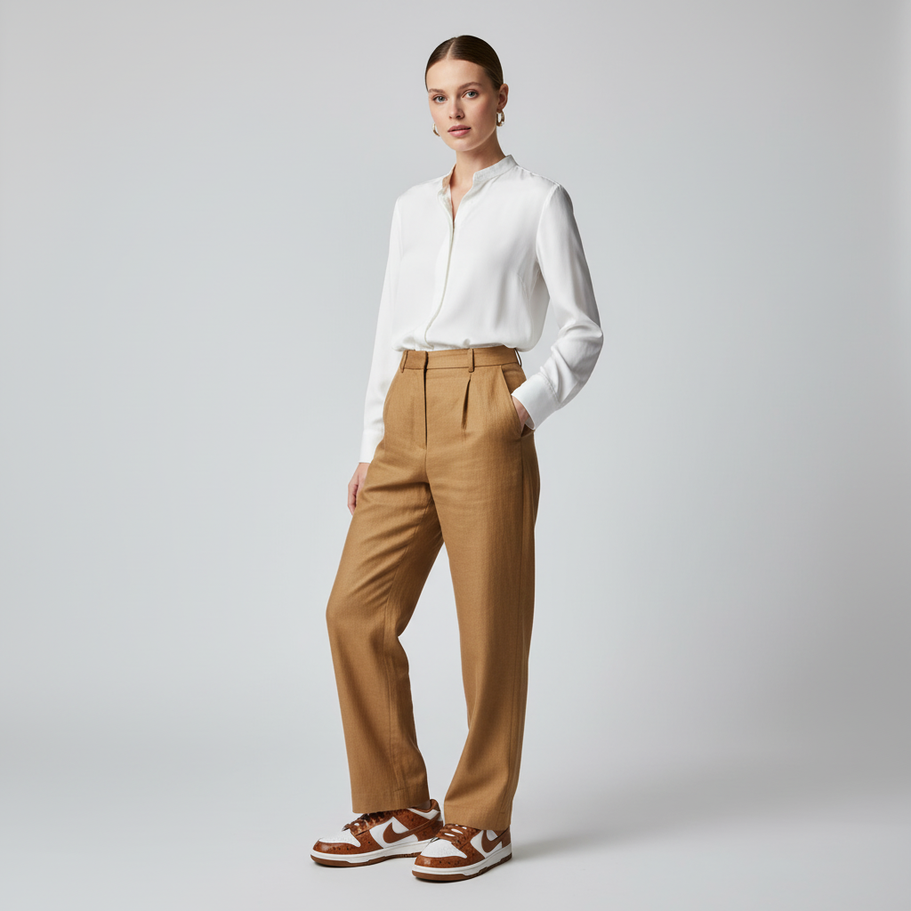 Lookbook (W) Nike Dunk Low LX 'Ale Brown Ostrich' - Coklat Ale Ostrich FJ2260-001