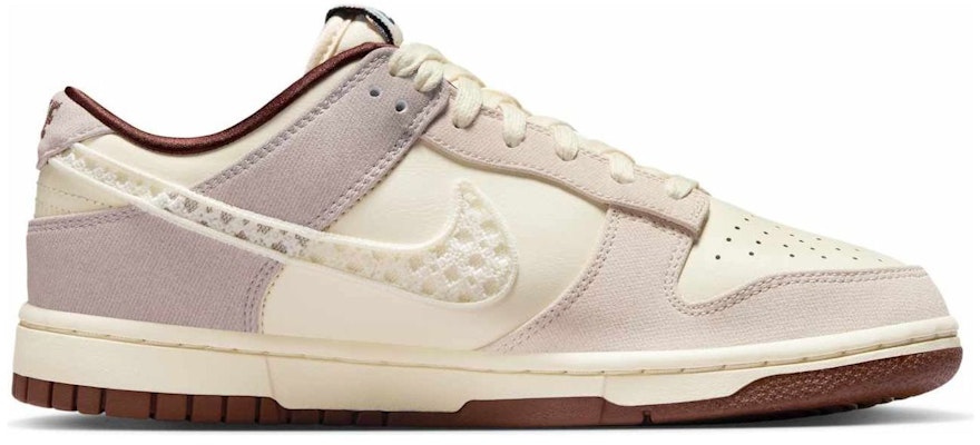 (Women) Nike Dunk Low LX 'Crochet Swoosh' IH7353-010 Details for (Women) Nike Dunk Low LX 'Crochet Swoosh' IH7353-010