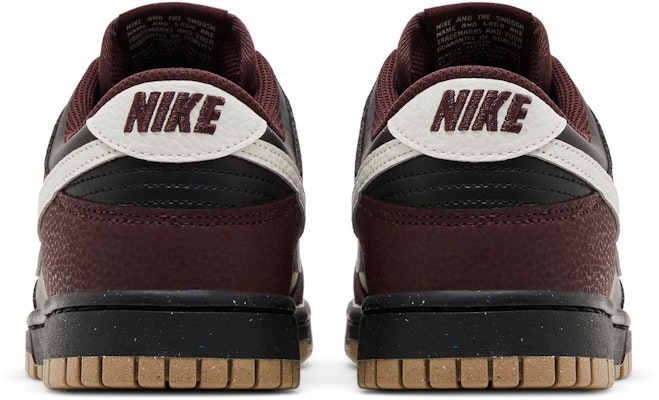 (W) Nike Dunk Low Next Nature 'Burgundy Crush Black' - Hitam Merah Burgundy HM9658-600 Details for (W) Nike Dunk Low Next Nature 'Burgundy Crush Black' - Hitam Merah Burgundy HM9658-600