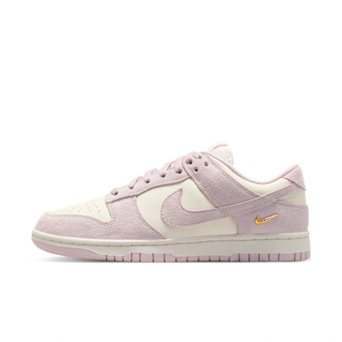 (Women) Nike Dunk Low Sale/White/Metallic Gold/Pearl Pink