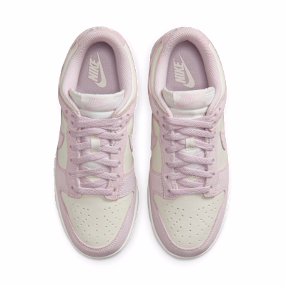 (Women) Nike Dunk Low Sale/White/Metallic Gold/Pearl Pink