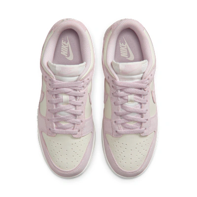 (Women) Nike Dunk Low Sale/White/Metallic Gold/Pearl Pink