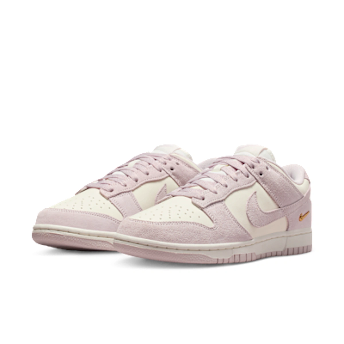 (Women) Nike Dunk Low Sale/White/Metallic Gold/Pearl Pink
