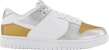 (Women) Nike Dunk Low SE 'White Metallic Gold Silver' DH4403-700