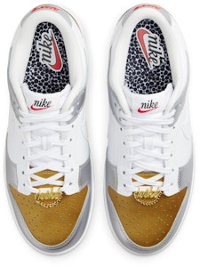 (W) Nike Dunk Low SE 'Putih Emas Metalik Perak' DH4403-700 Lookbook (W) Nike Dunk Low SE 'Putih Emas Metalik Perak' DH4403-700