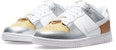 (Women) Nike Dunk Low SE 'White Metallic Gold Silver' DH4403-700