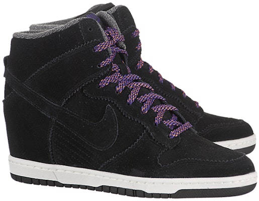 (Women) Nike Dunk Sky High 'Black Court Purple' 528899-014 Order (Women) Nike Dunk Sky High 'Black Court Purple' 528899-014