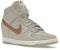 (W) Nike Dunk Sky High 'Light Bone Merah Gangsa Metalik' 528899-013