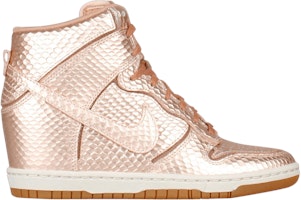 (Women) Nike Dunk Sky High Cut Out Premium 'Metallic Red Bronze' 644411-900 (Women) Nike Dunk Sky High Cut Out Premium 'Metallic Red Bronze' 644411-900