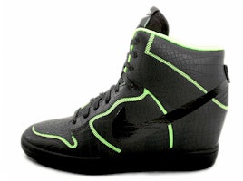 (Women) Nike Dunk Sky High Sneakers Black/Green 705488-001 (Women) Nike Dunk Sky High Sneakers Black/Green 705488-001