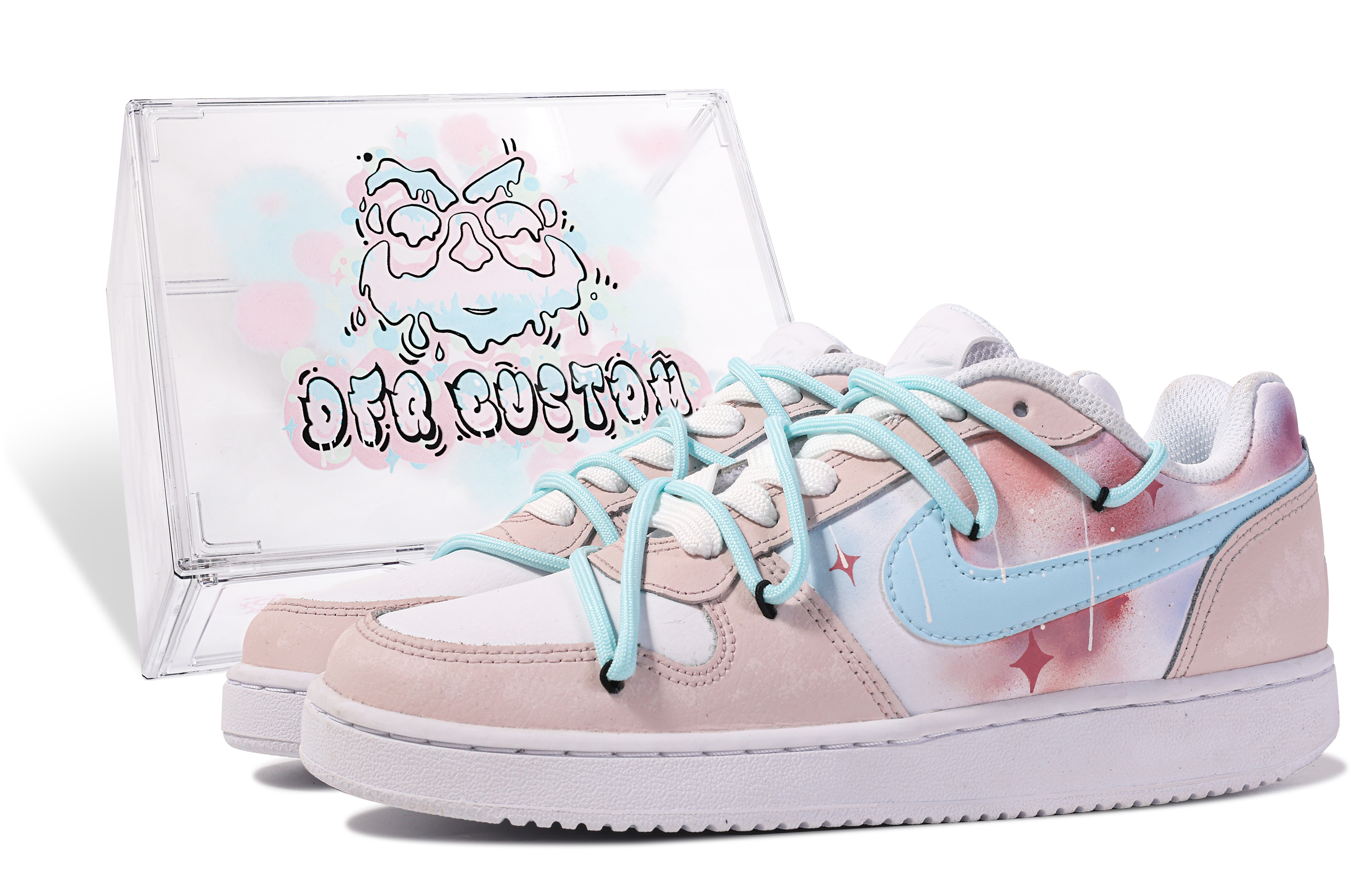 (Women) Nike Ebernon Low 'Galaxy Dream Graffiti' AQ1779-100-465174