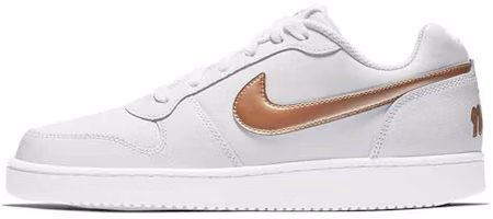 (Women) Nike Ebernon Low /Gold 'White' BV1156-100 (Women) Nike Ebernon Low /Gold 'White' BV1156-100