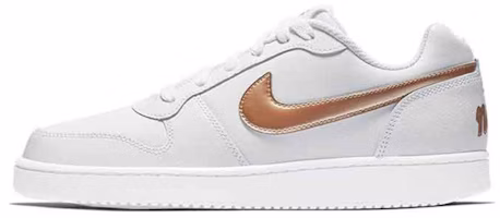(Women) Nike Ebernon Low Sneakers White/Gold BV1156-002 (Women) Nike Ebernon Low Sneakers White/Gold BV1156-002