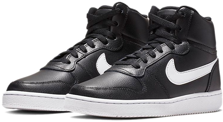 (Women) Nike Ebernon Mid 'Black White' AQ1778-001 Lookbook (Women) Nike Ebernon Mid 'Black White' AQ1778-001