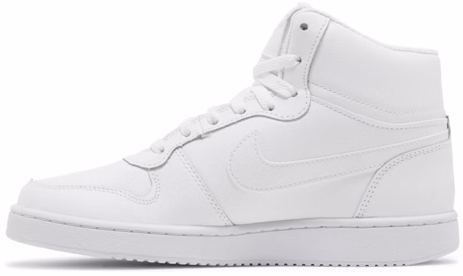 (Women) Nike Ebernon Mid 'Triple White' AQ1778-100 Lookbook (Women) Nike Ebernon Mid 'Triple White' AQ1778-100