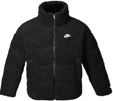 (Women) Nike Embroidered Logo Stand Collar Zip Jacket Black DV6676-010 (Women) Nike Embroidered Logo Stand Collar Zip Jacket Black DV6676-010