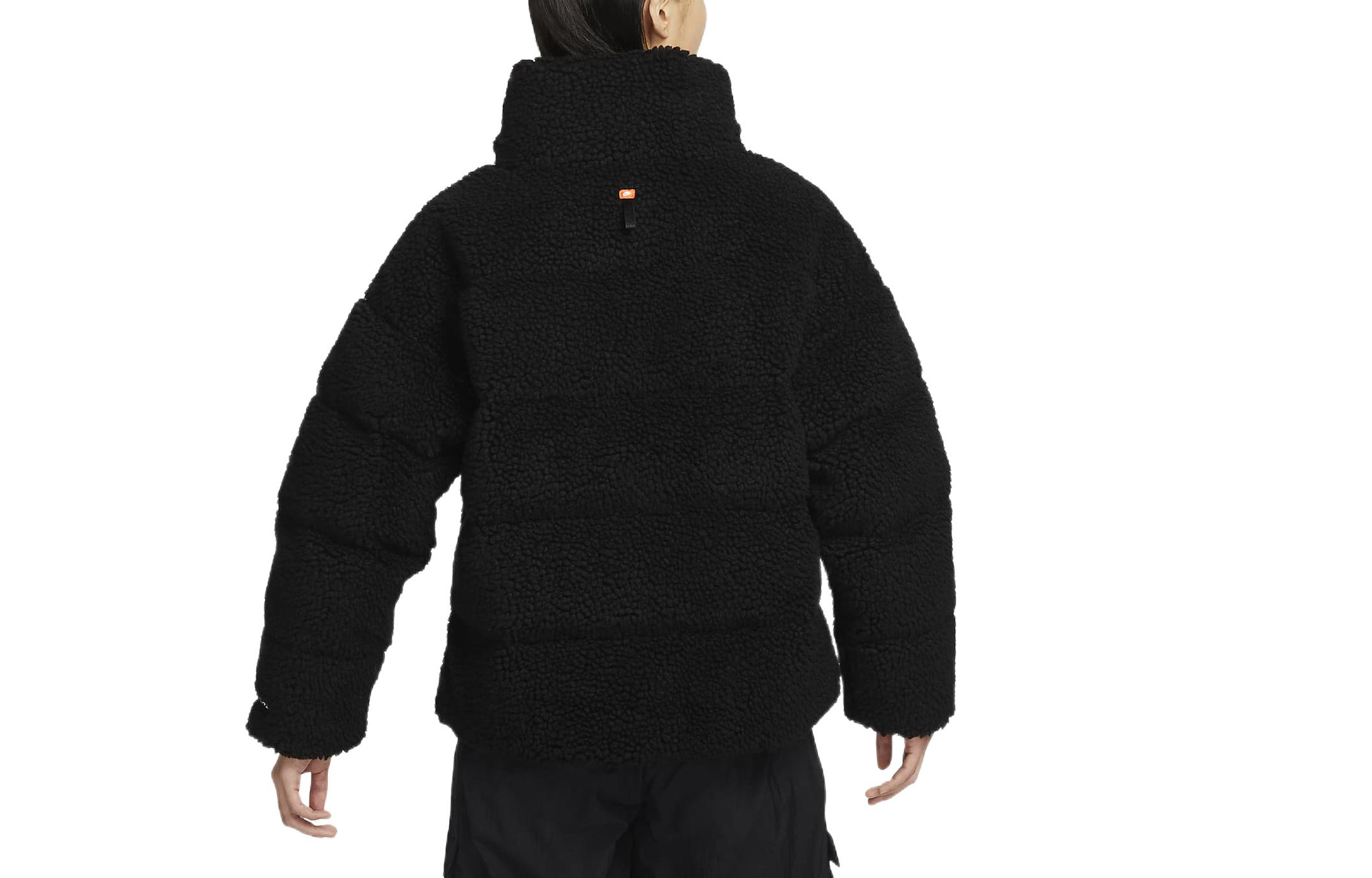 (Women) Nike Embroidered Logo Stand Collar Zip Jacket Black DV6676-010 圖 3