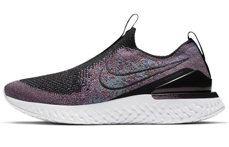 Buy (W) 耐克Epic Phantom React Flyknit 黑色大学红灵动翡翠 BV0415-002