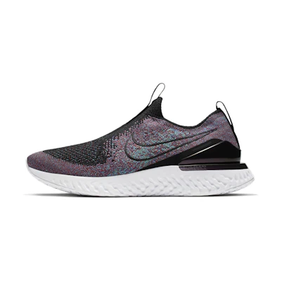 (W) Nike Epic Phantom React Flyknit Black University Red Hyper Jade