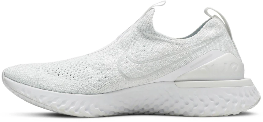 (Women) Nike Epic Phantom React Flyknit White Pure Platinum BV0415-100 Lookbook (Women) Nike Epic Phantom React Flyknit White Pure Platinum BV0415-100