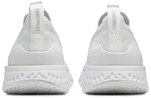 (Women) Nike Epic Phantom React Flyknit White Pure Platinum BV0415-100 Details for (Women) Nike Epic Phantom React Flyknit White Pure Platinum BV0415-100