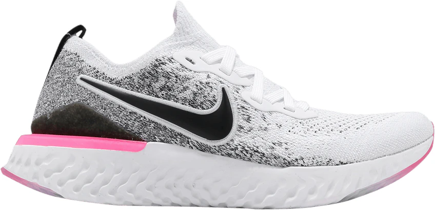 Women Nike Epic React Flyknit 2 Oreo Pink BQ8927 103 BQ8927