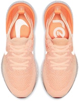 Nike Epic React Flyknit 2 低筒 跑步鞋 女款 白橙 Shop Nike Epic React Flyknit 2 低筒 跑步鞋 女款 白橙