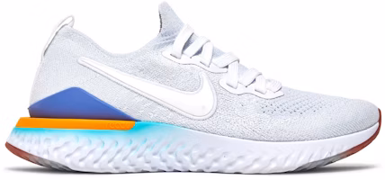 (Women) Nike Epic React Flyknit 2 'White Hyper Jade Ember Glow' BQ8927-104 (Women) Nike Epic React Flyknit 2 'White Hyper Jade Ember Glow' BQ8927-104