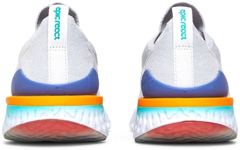 (W) Nike Epic React Flyknit 2 'Putih Hyper Jade Ember Glow' BQ8927-104 Details for (W) Nike Epic React Flyknit 2 'Putih Hyper Jade Ember Glow' BQ8927-104