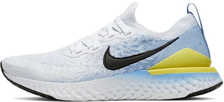 (Women) Nike Epic React Flyknit 2 'White Light Blue' BQ8927-106 (Women) Nike Epic React Flyknit 2 'White Light Blue' BQ8927-106