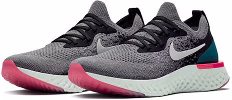 Lookbook Nike Epic React Flyknit 1 低筒 跑步鞋 女款 灰藍粉