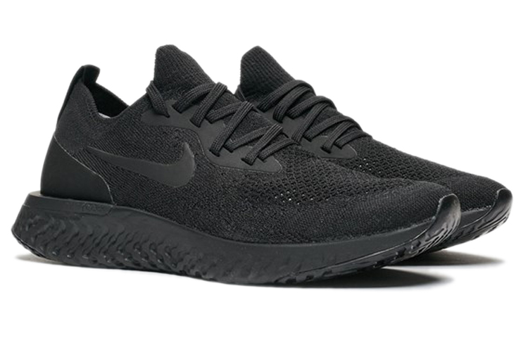 Order (W) Nike Epic React Flyknit 'Triple Black' Sepatu Pria Hitam AQ0070-003