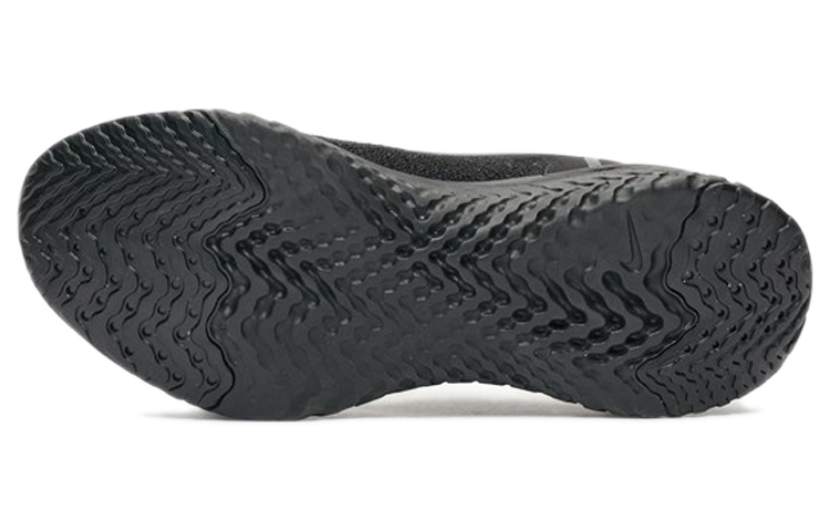 Shop (W) Nike Epic React Flyknit 'Triple Black' Sepatu Pria Hitam AQ0070-003