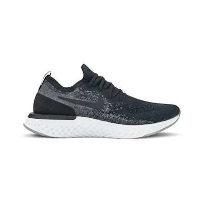 (W) Nike Epic React Flyknit Black Dark Grey