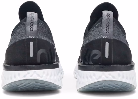 (Women) Nike Epic React Flyknit Black Dark Grey AQ0070-001 Details for (Women) Nike Epic React Flyknit Black Dark Grey AQ0070-001