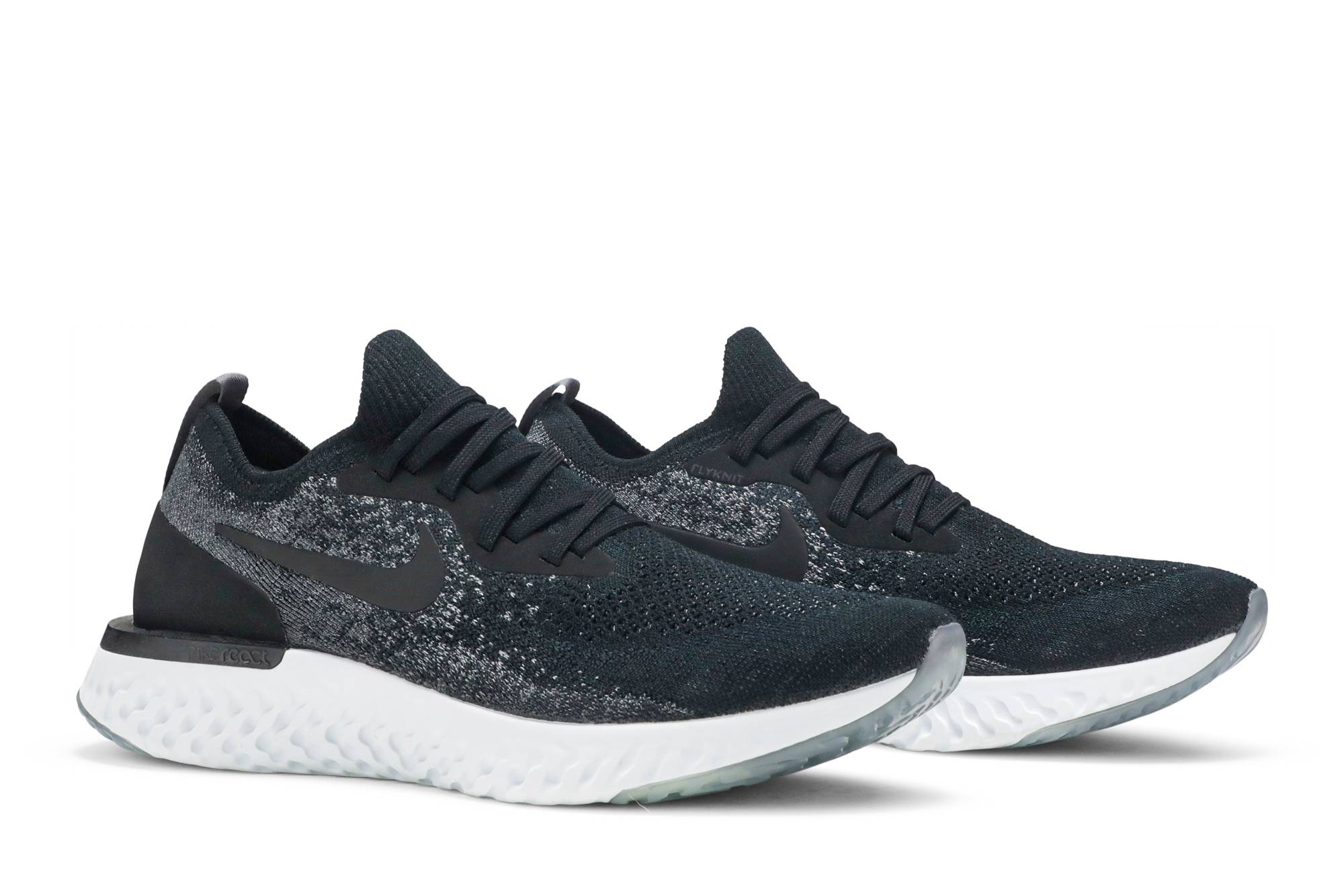 Buy Women Nike Epic React Flyknit Black Dark Grey AQ0070 001 Novelship