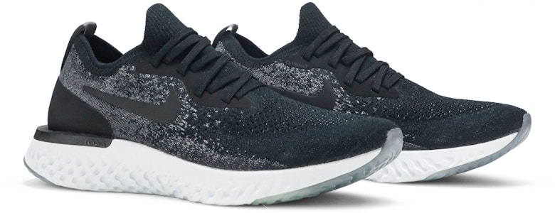 (W) 耐克 Epic React Flyknit 黑色暗灰色 AQ0070-001 Cheap (W) 耐克 Epic React Flyknit 黑色暗灰色 AQ0070-001