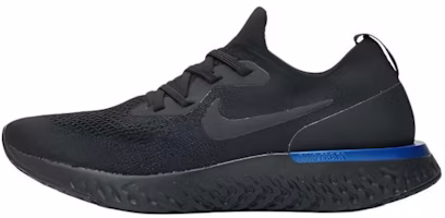 (Women) Nike Epic React Flyknit Black Racer Blue AQ0070-004 (Women) Nike Epic React Flyknit Black Racer Blue AQ0070-004