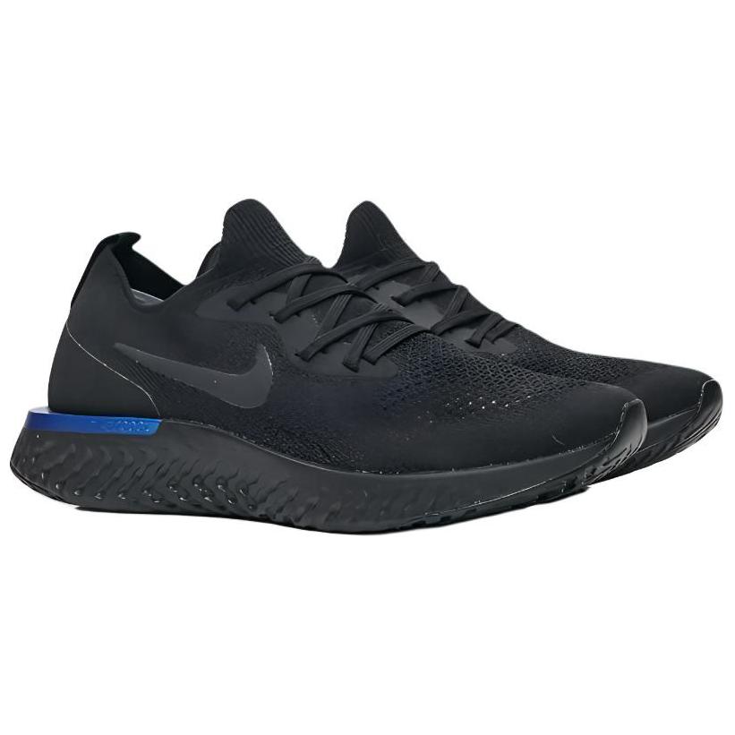 Order (女性) 耐吉 Epic React Flyknit 黑色競速藍 AQ0070-004