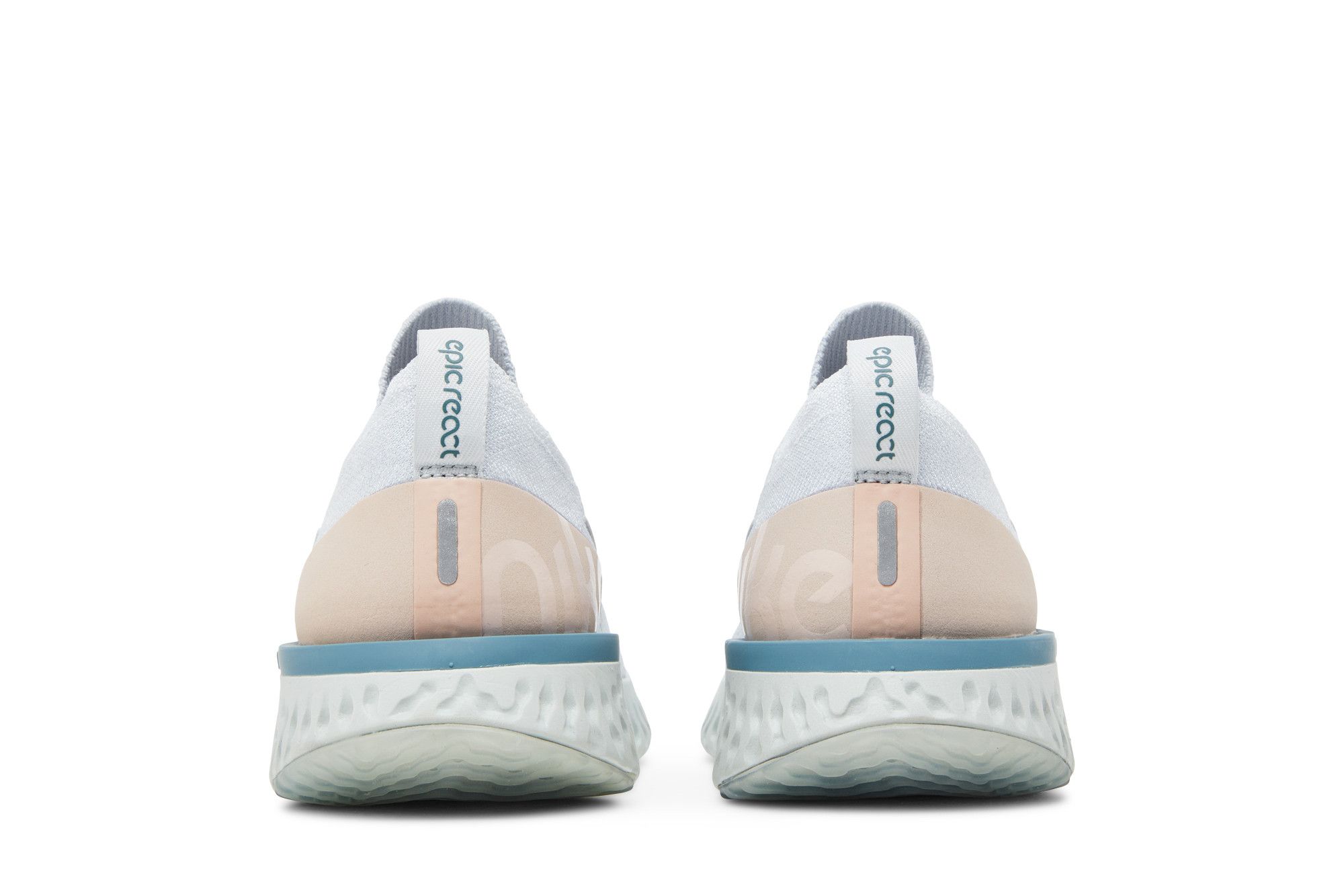 Details for (W) Nike Epic React Flyknit Platino Celeste Teal Celestiale AQ0070-014