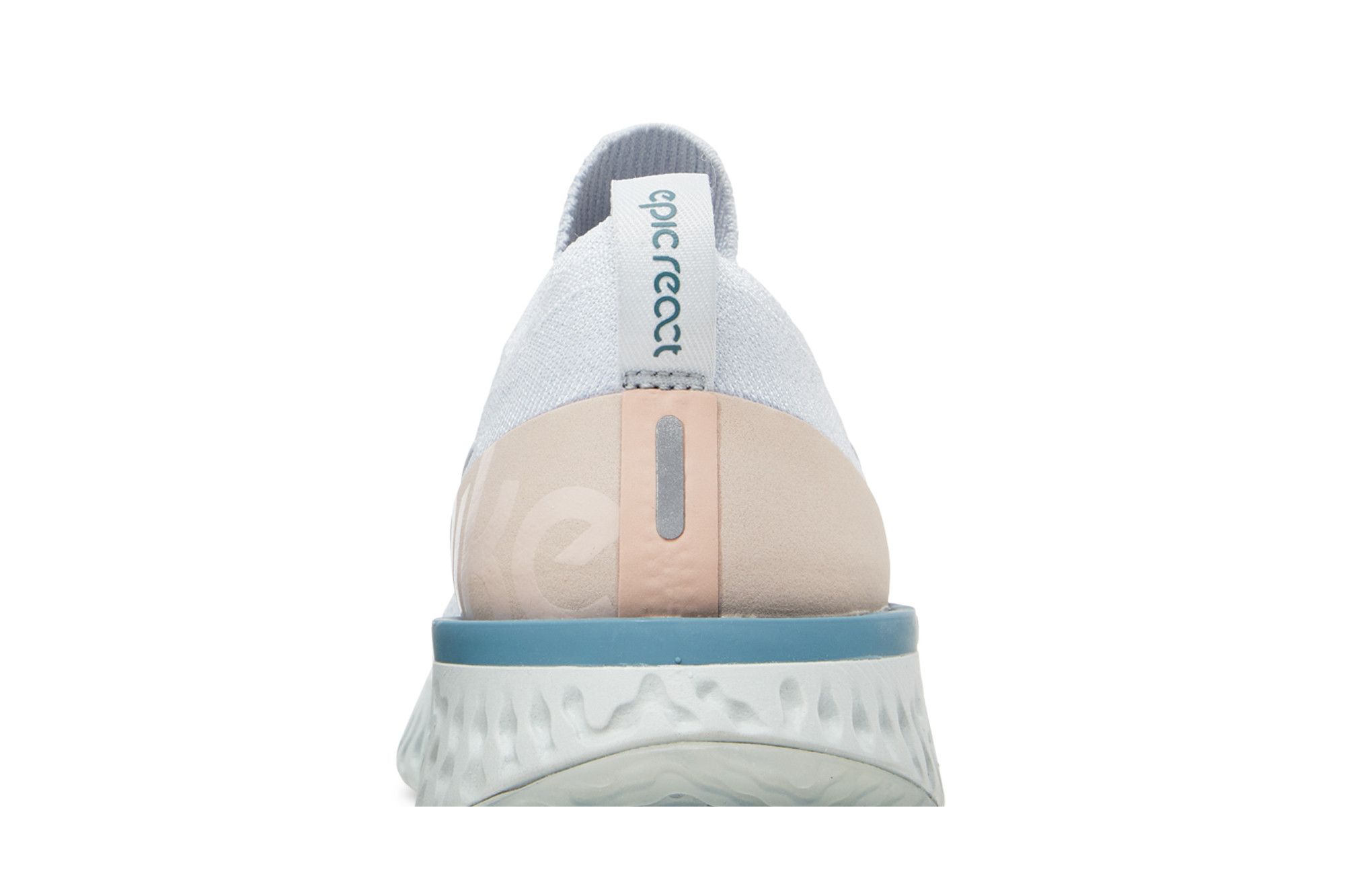 Sizing (W) Nike Epic React Flyknit Platino Celeste Teal Celestiale AQ0070-014