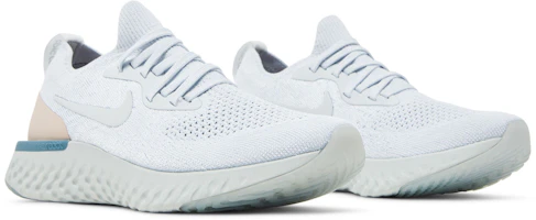 Cheap (女款)耐吉 Epic React Flyknit 純鉑金天青色 AQ0070-014