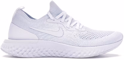 (Women) Nike Epic React Flyknit True White AQ0070-102 (Women) Nike Epic React Flyknit True White AQ0070-102