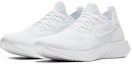 Order (Wanita) Nike Epic React Flyknit Putih Asli AQ0070-102