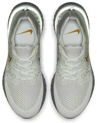 (女性)Nike Epic React Flyknit Vast Grey Metallic Gold AV3048-070 Shop (女性)Nike Epic React Flyknit Vast Grey Metallic Gold AV3048-070