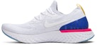 Lookbook (女)耐吉 Epic React Flyknit 白色賽跑藍粉紅 AQ0070-101