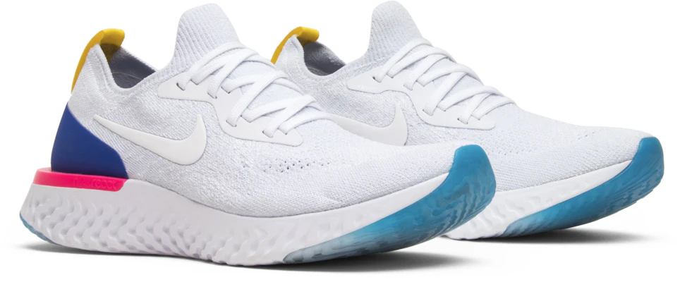 Nike epic react flyknit racer blue pink best sale