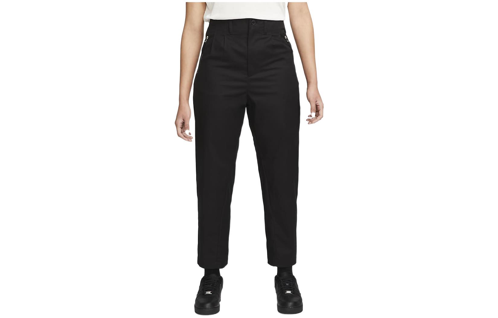 (Women) Nike ESC  Slim-Fit Cropped Worker Pants Black Casual Trousers. DN4090-010