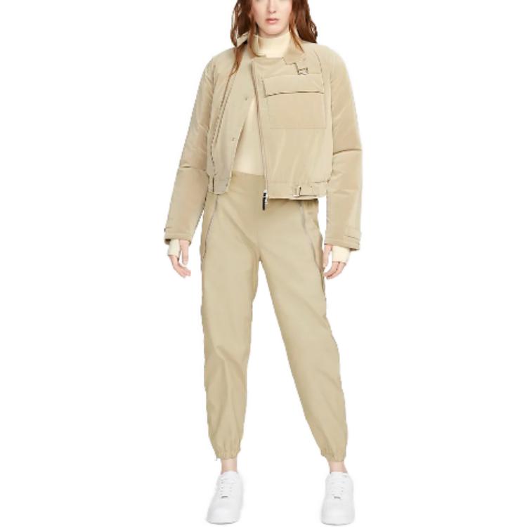 Lookbook (W) Nike ESC 石灰色織布全長拉鍊休閒褲 DV7452-250